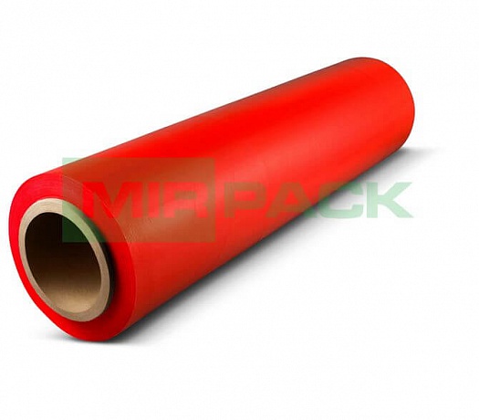 Стрейч пленка упаковочная 500 мм 17 мкм 2,2 кг красная - Вид 1